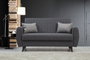 Atelier Del Sofa Sofá Cama de 2 Plazas Alkon - Dark Grey